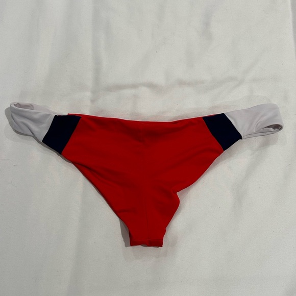 Frankie’s Bikinis Red Bikini Bottom - Picture 2 of 3